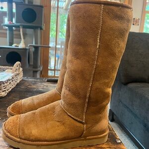 UGG Classic Tall Tan Sheepskin Boots